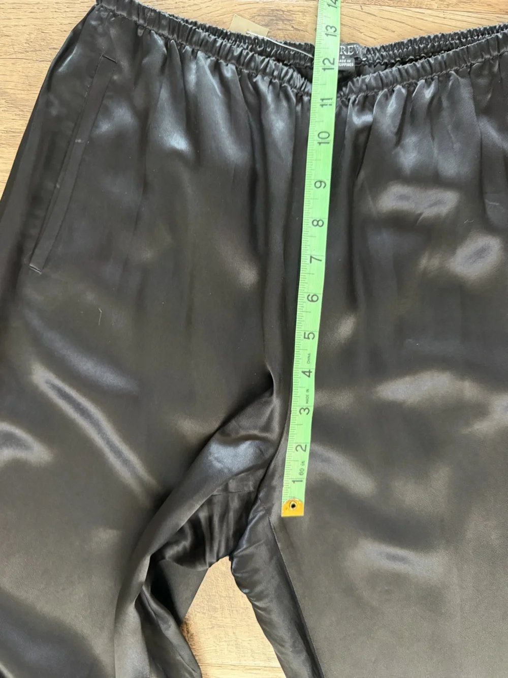 J.Crew Cosmo Pants Black Satin Wide Leg Pull On NWT Size S $158